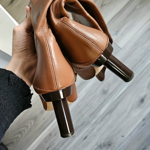 Tibi High Heel Leather Boots - Picture 7 of 8